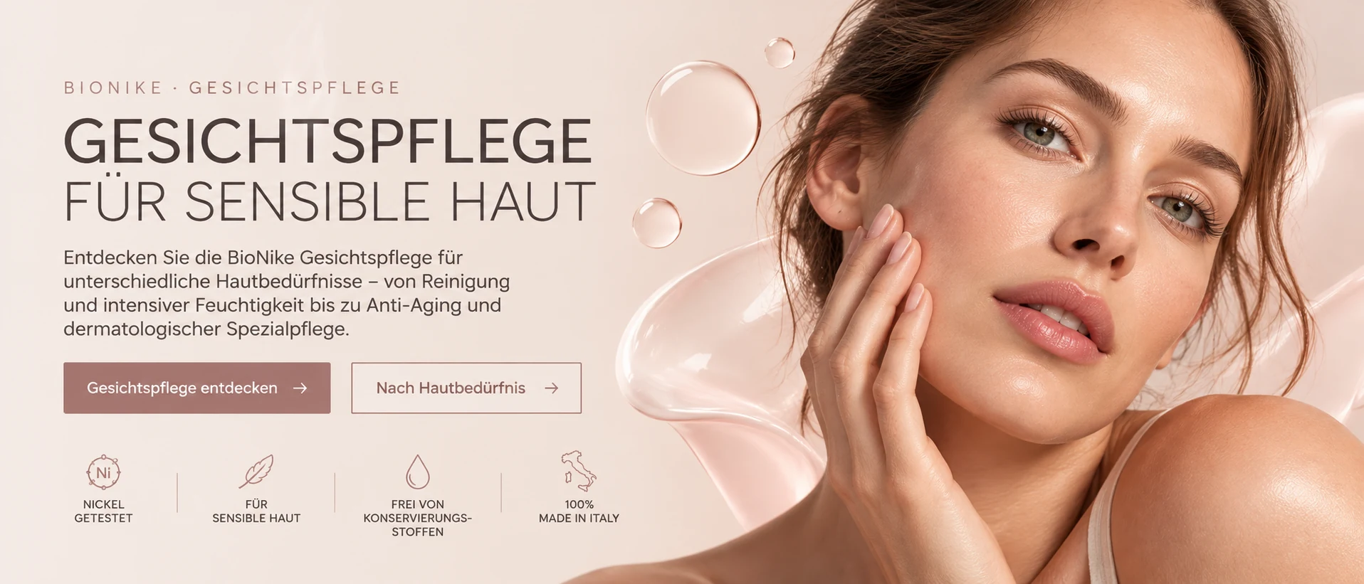 BioNike Gesichtspflege für sensible Haut