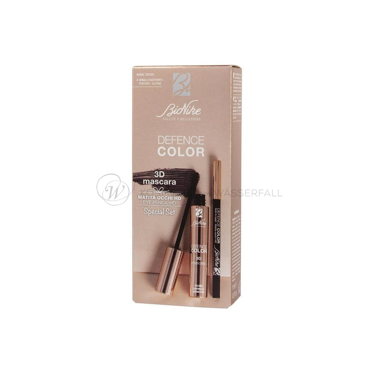 DEFENCE COLOR 3D Mascara Nr. 01 Noir + Eyeliner - Schwarz...