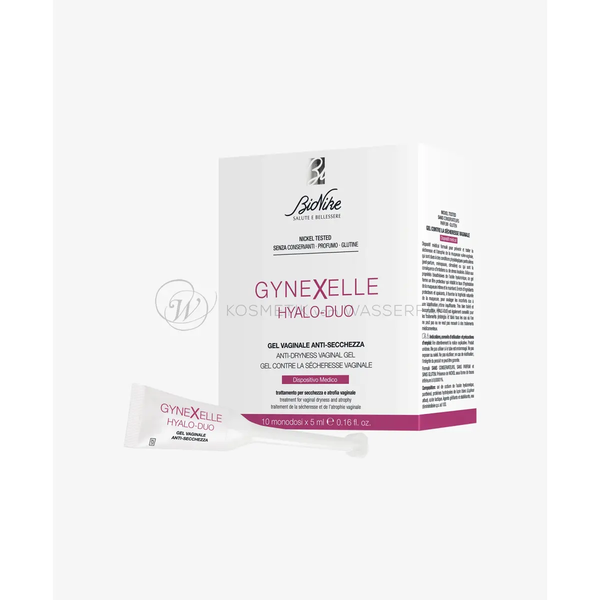 GYNEXELLE Hyalo-Duo Anti-Dryness Vaginal Gel 10 single-use 5